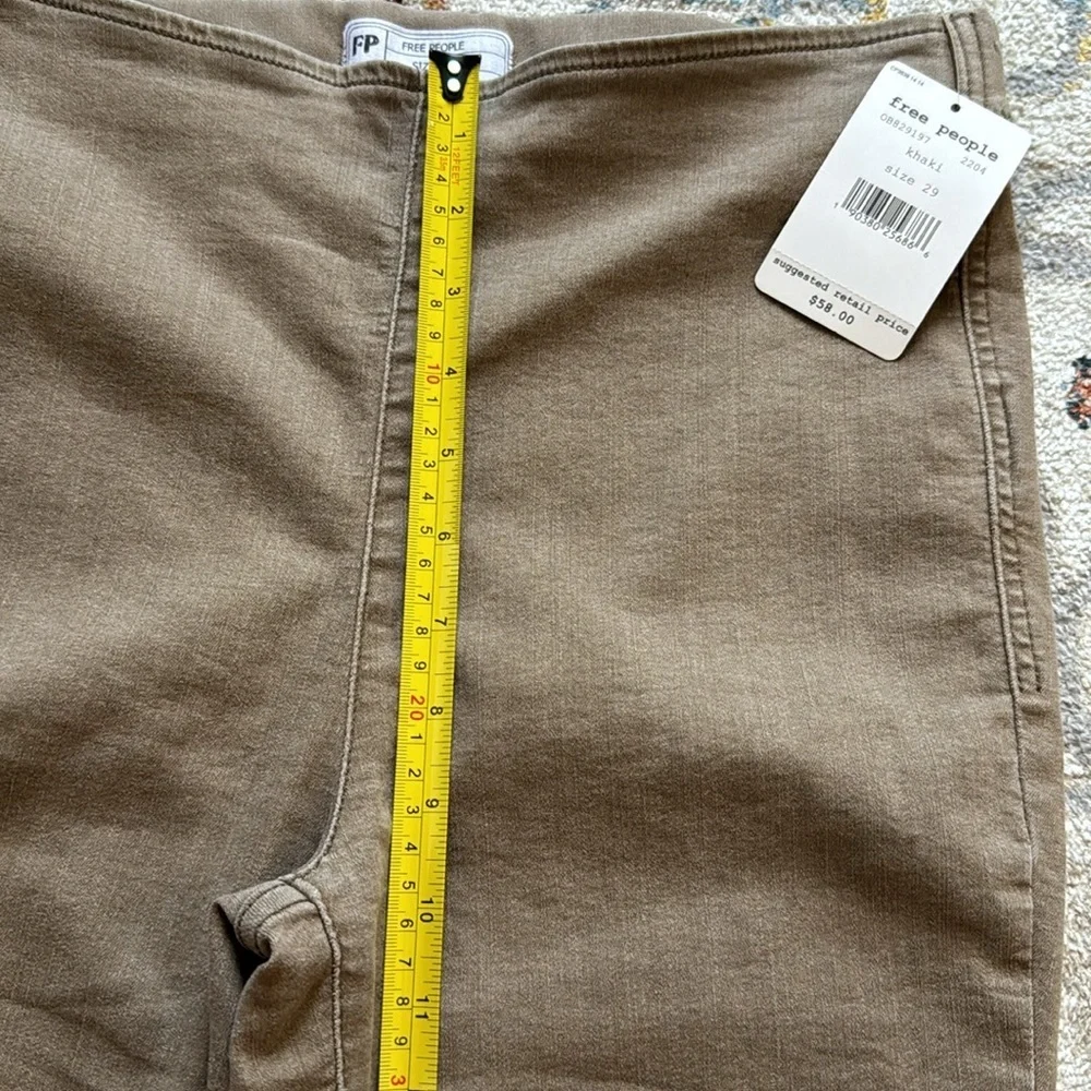 NWT Free People Beige Jeggings Skinny Pants Size 29 - Picture 5 of 8